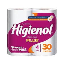papel higiénico doble hoja