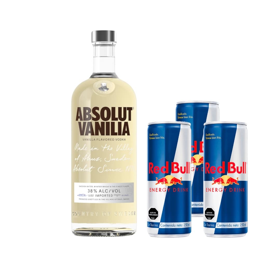 Combo Absolut con Red Bull 